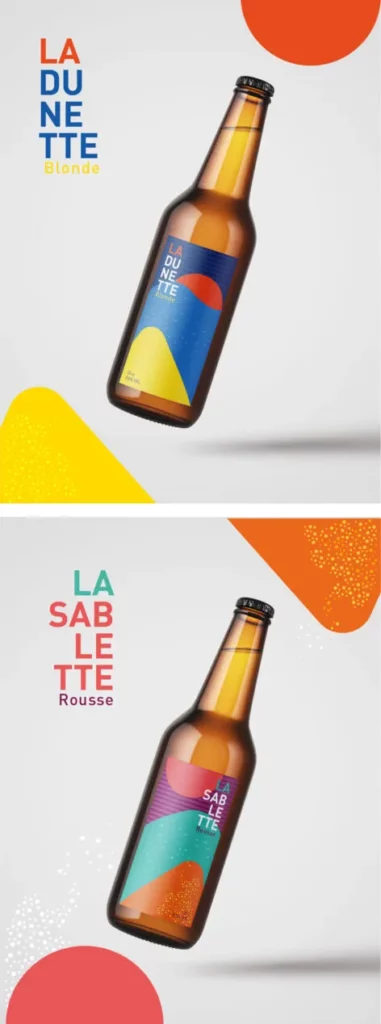 Illustrations étiquettes de bières