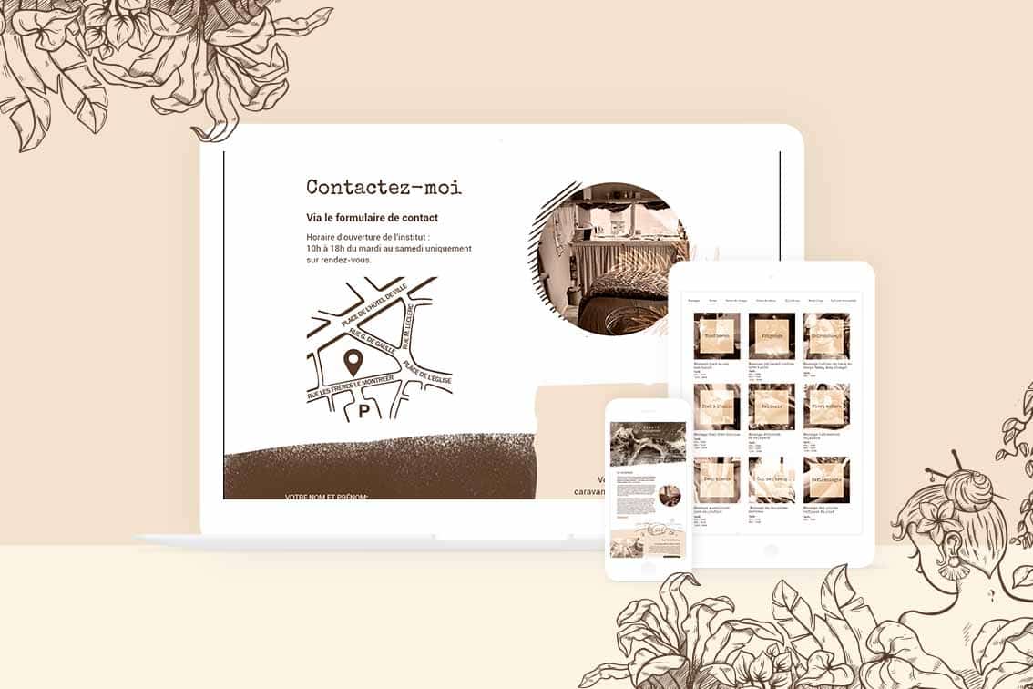 Webdesign – Beauté voyageuse