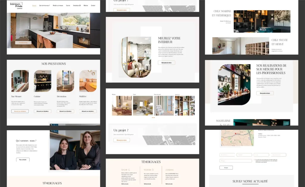 Webdesign architecte d'intérieur