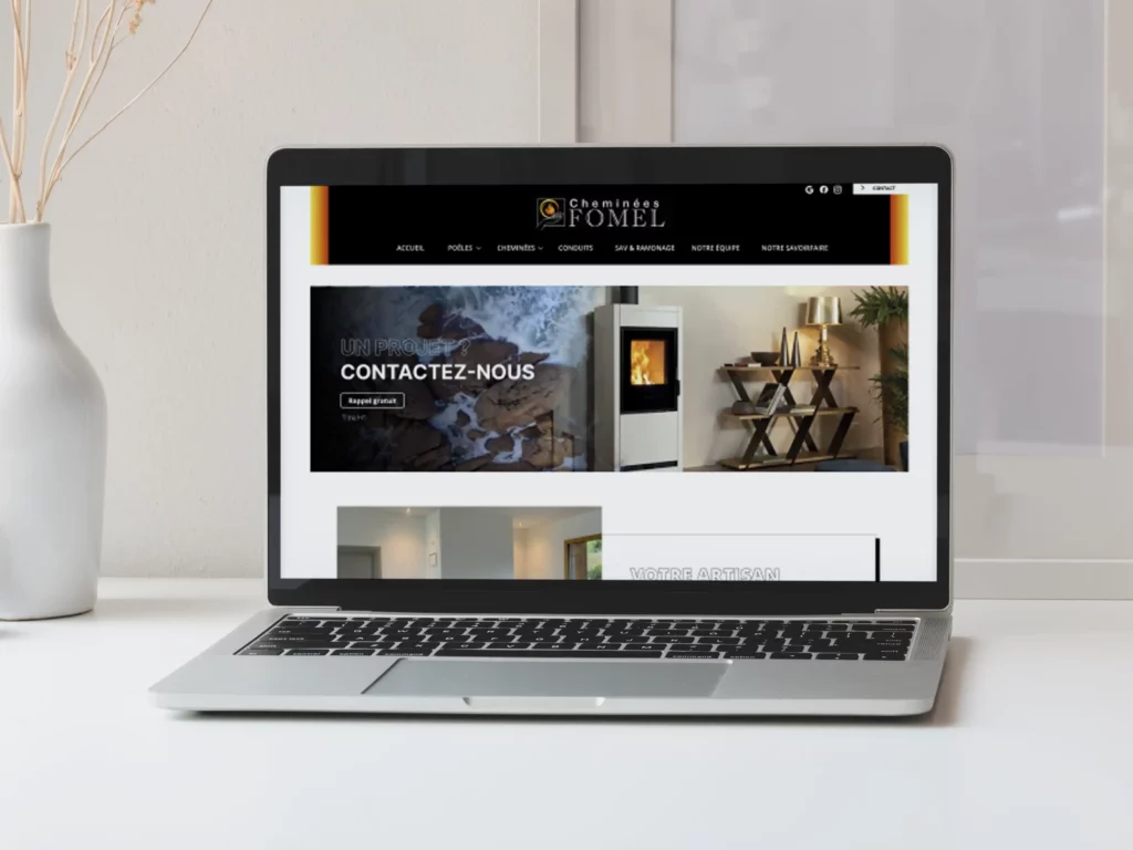 Refonte site internet pour l'entreprise Cheminées FOMEL