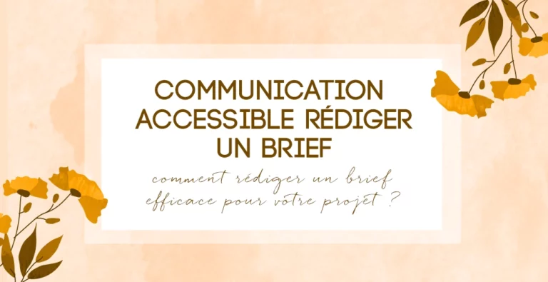 Articles sur le brief de la communication accessible