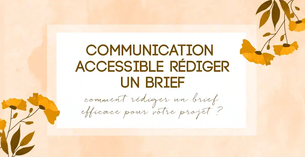 Articles sur le brief de la communication accessible