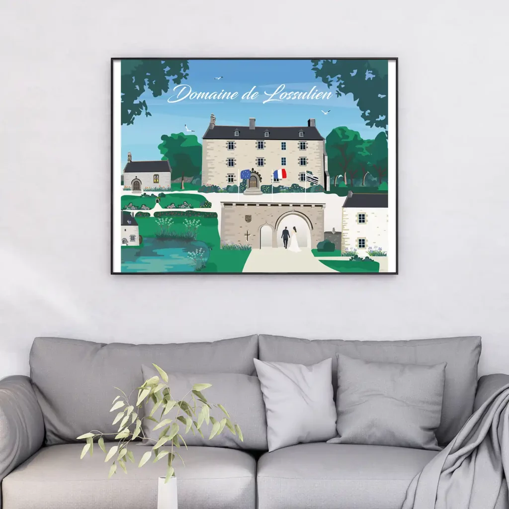 Identité visuelle créée pour le Domaine de Lossulien