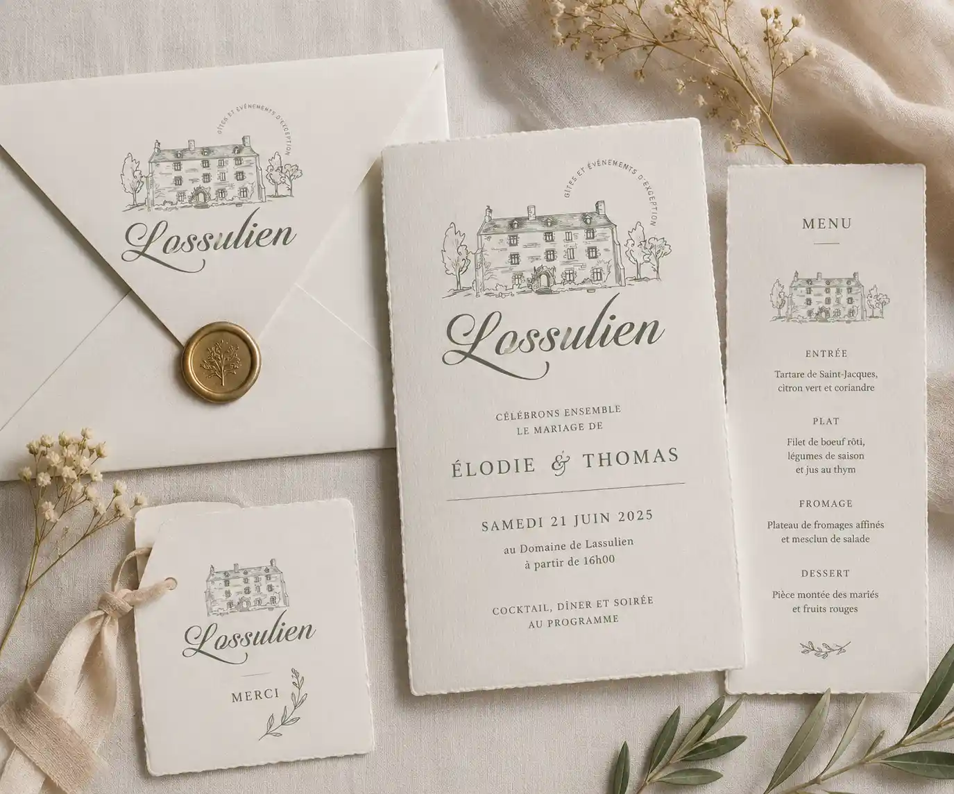 Identité visuelle – Domaine de Lossulien