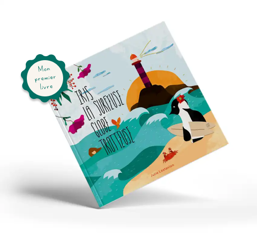 Couverture du livre jeunesse Iris la surfeuse globe-trotteuse, tome 1